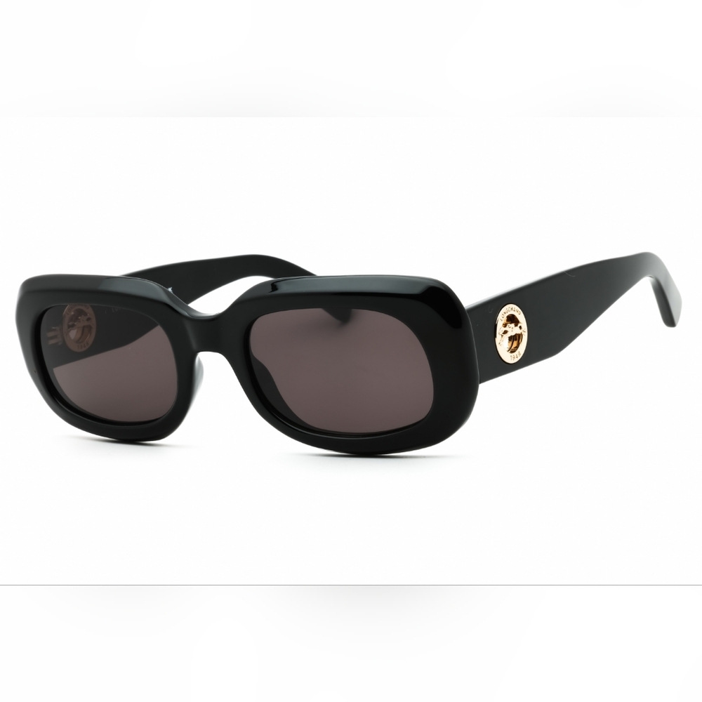 NWT, LONGCHAMP LO716S Black Sunglasses, BLACK/Grey, Size:52X21X140